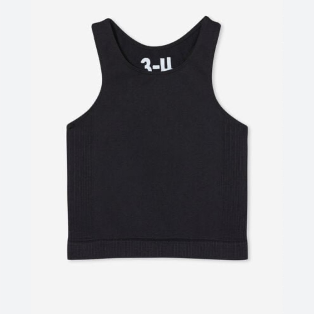 ☀️ 3/$15 Cotton On Kids Kali Seamfree Tank Top Black